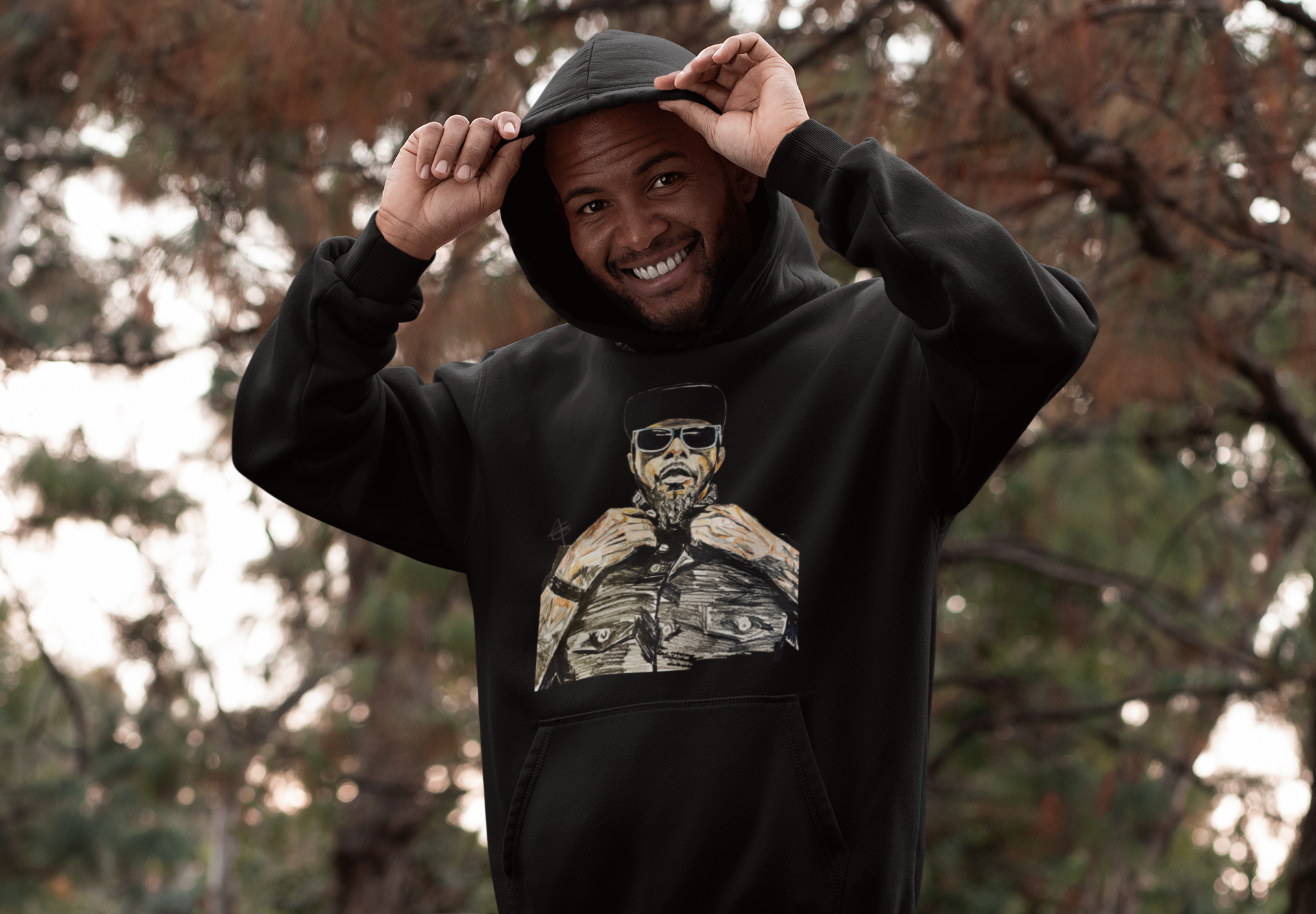 Dj Lord by Louise Barnes Unisex Eco Hoodie