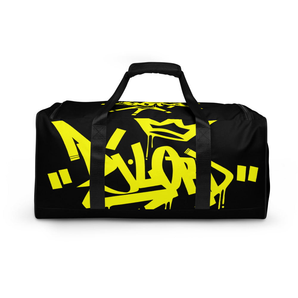 Yellow an Black Duffle bag