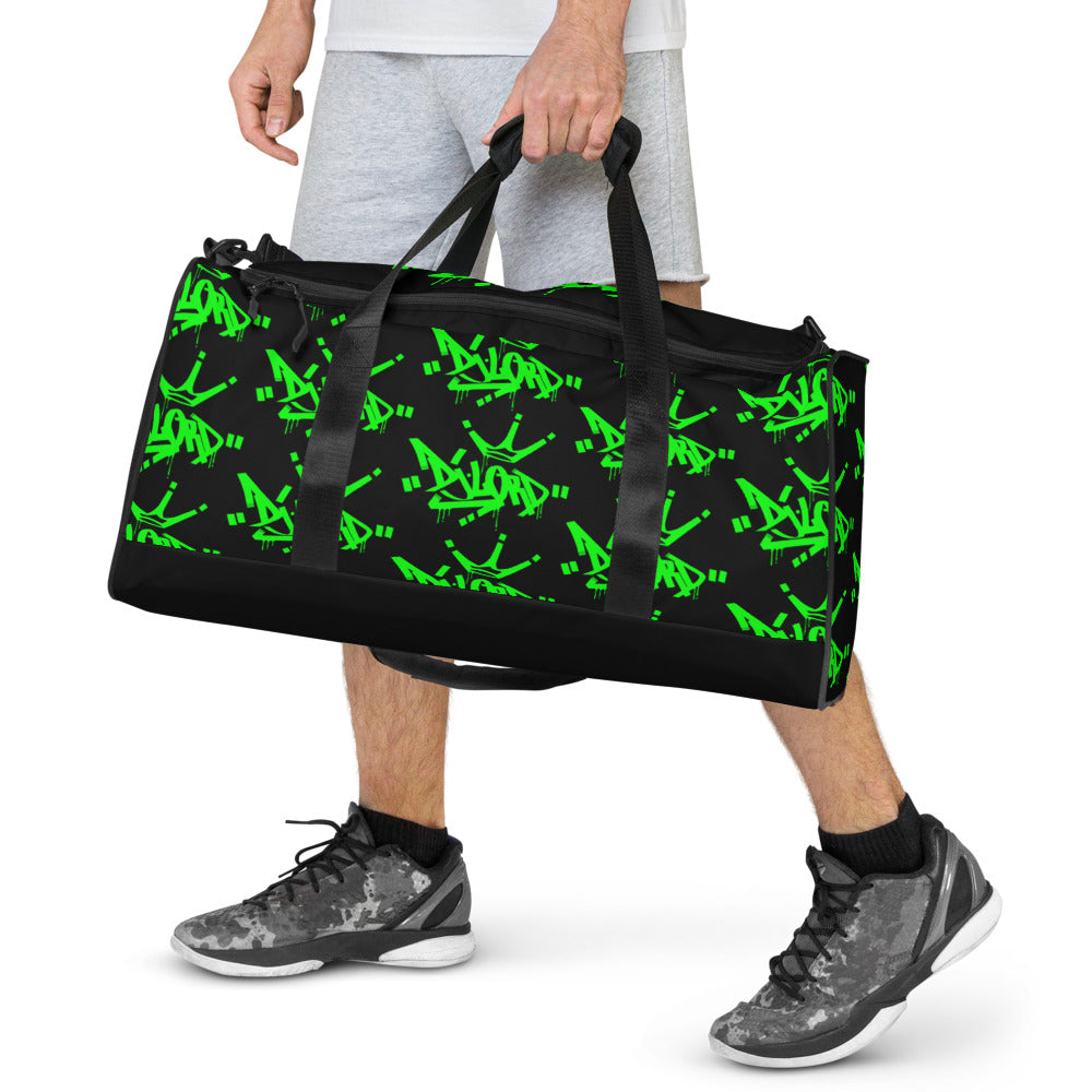 Green an Black Duffle Bag