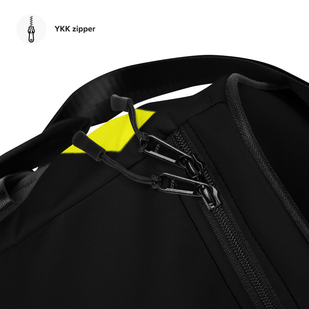 Yellow an Black Duffle bag