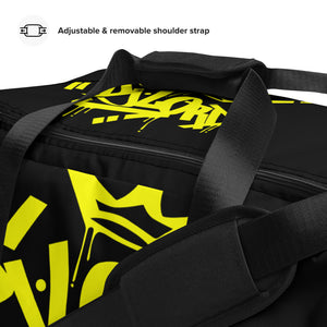 Yellow an Black Duffle bag