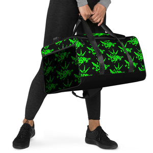 Green an Black Duffle Bag