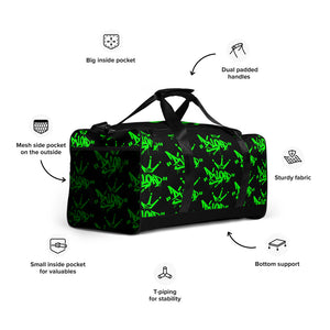Green an Black Duffle Bag