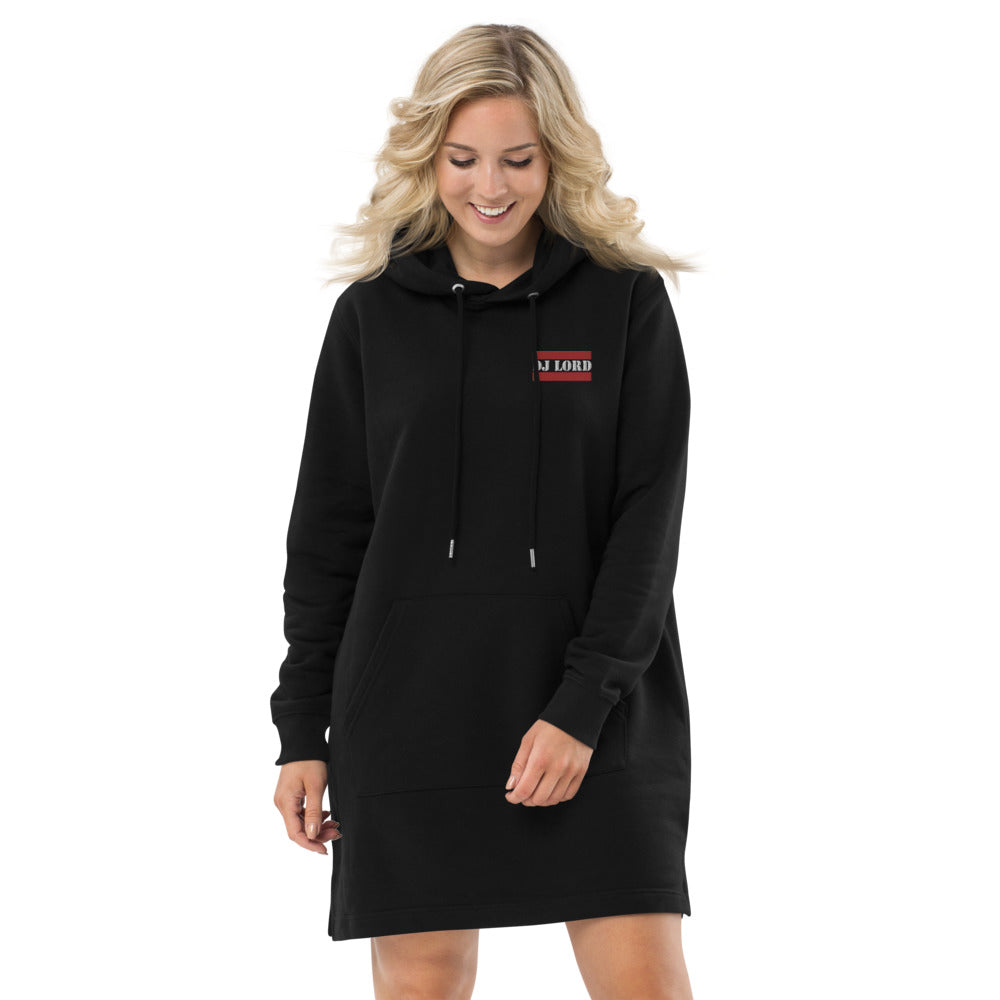 Classic Lord Embroidered Hoodie Dress