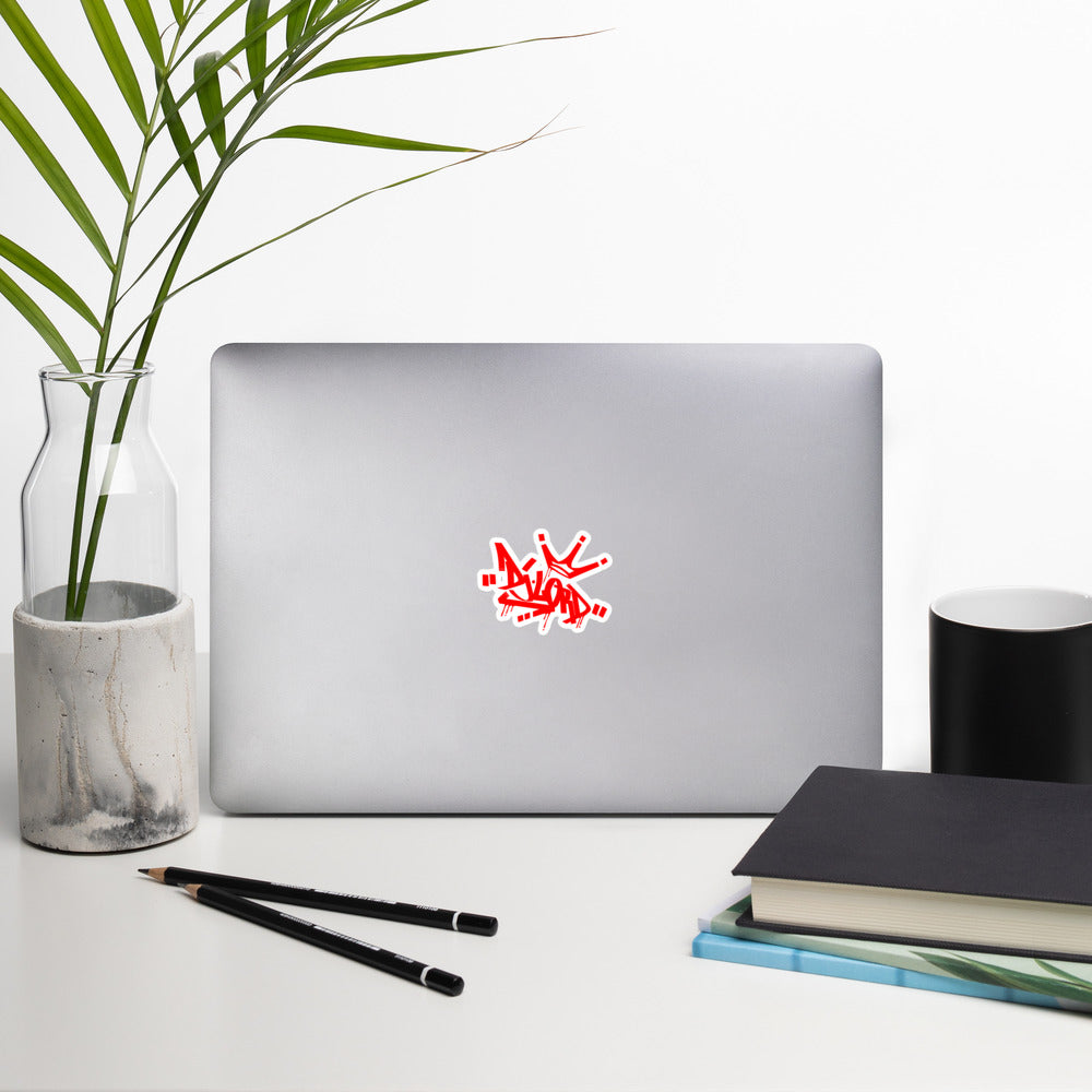 Dj Lord Red Crown Stickers