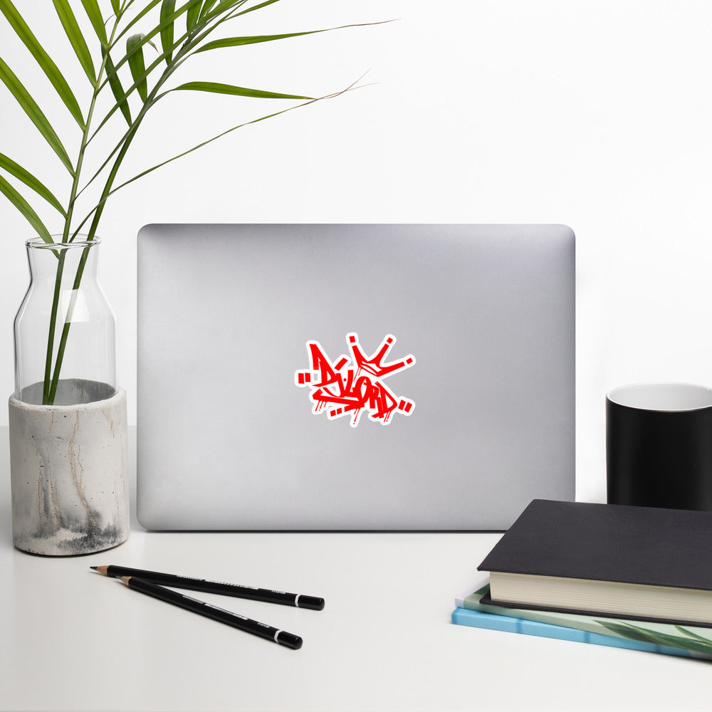 Dj Lord Red Crown Stickers