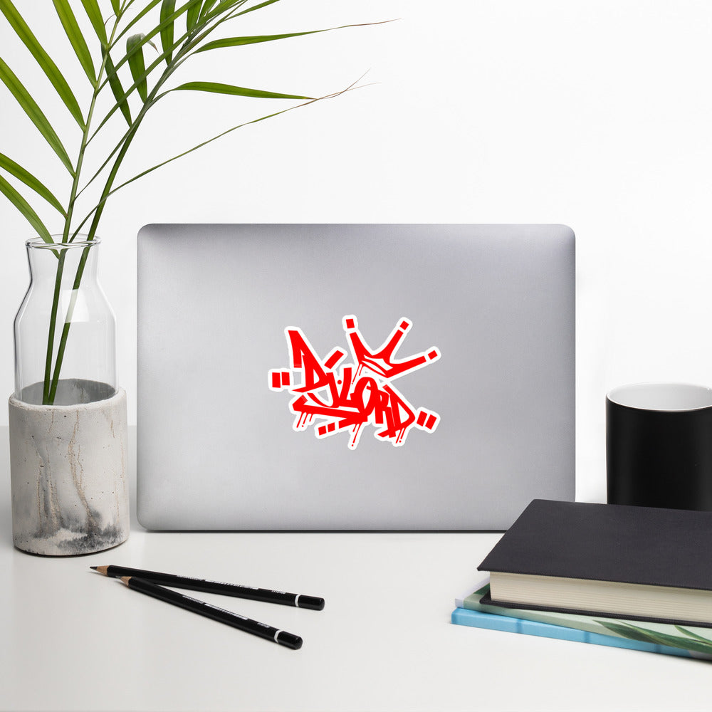 Dj Lord Red Crown Stickers